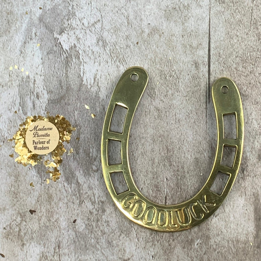 Money Luck Brass Horseshoe