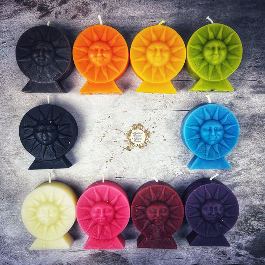 Beeswax Standing Bright Sun Candle