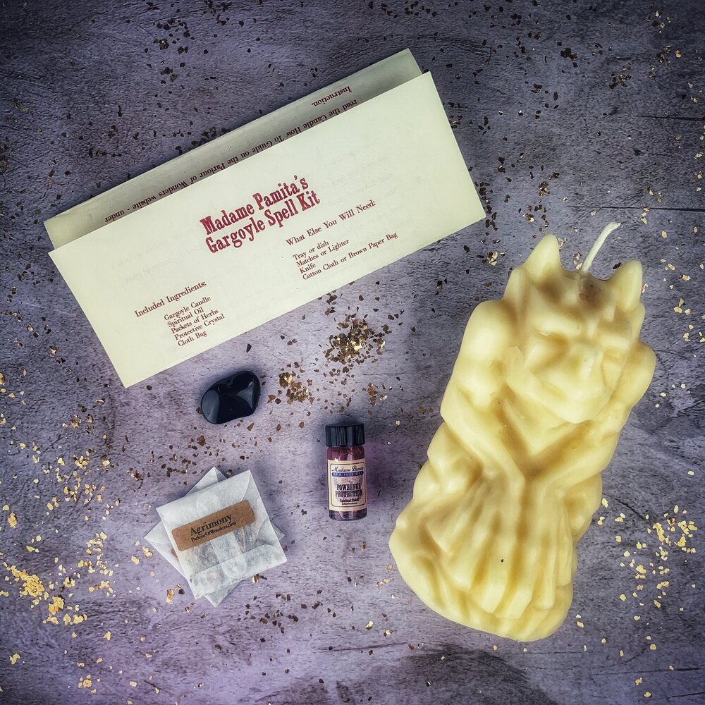 gargoyle protection spell kit white