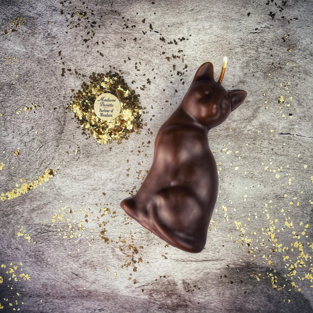 Brown Cat Candles